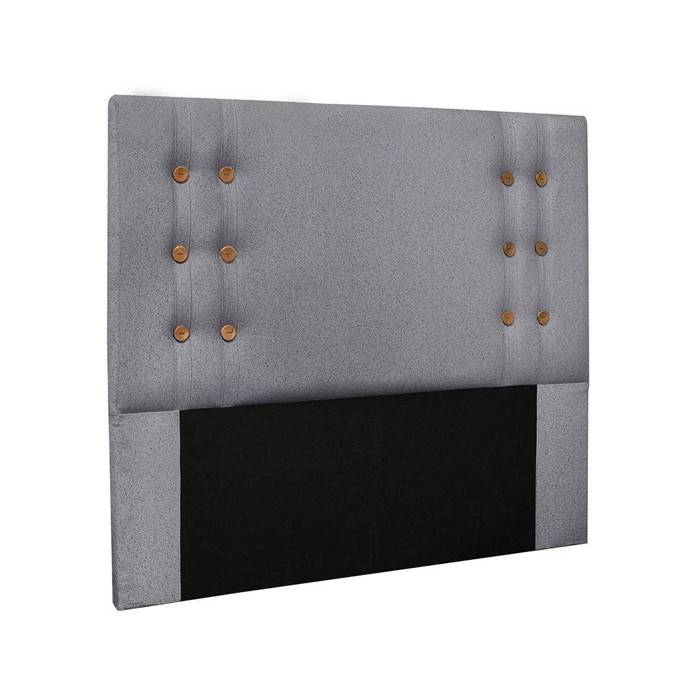 Cabeceira Cama Box Casal 140 cm Genova Linho Cinza S04 - D`Rossi