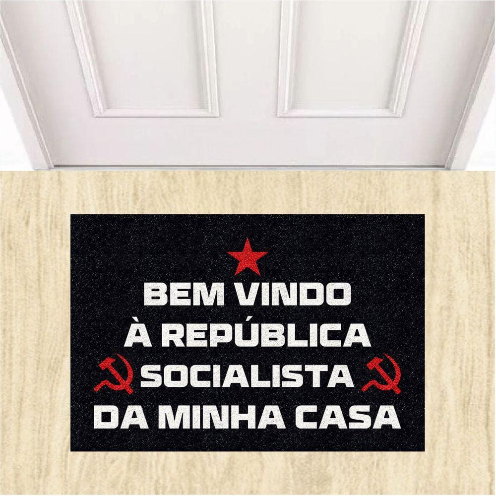 Tapete Capacho República Socialista Da Minha Casa Divertido.