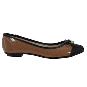Sapatilha Feminina Moleca 5027.1407 Verniz Camel