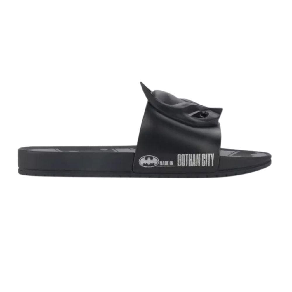 Chinelo Slide Grendene Batman Adventure Infantil Preto Prata