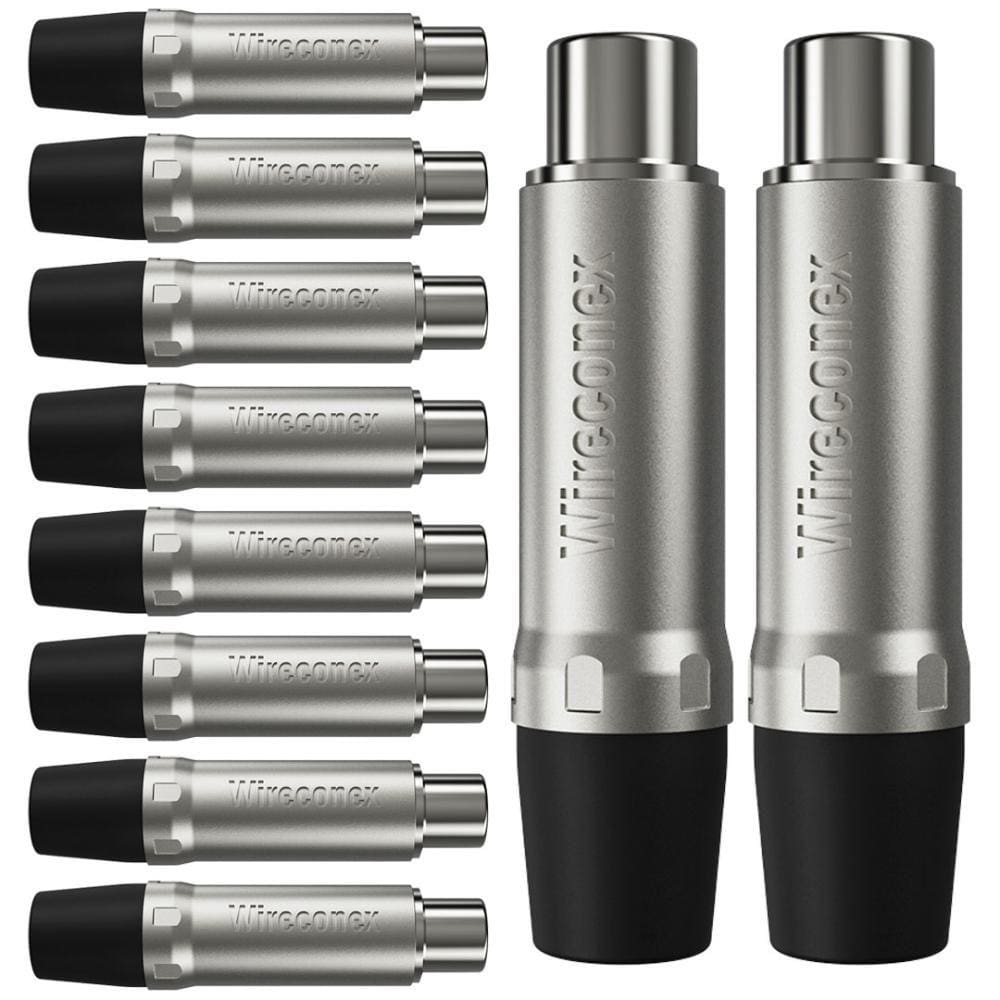 Plug Rca Fêmea Nickel Plt Wc 1222 Fl Bk Ni Wireconex 10 Unidades - Pç / 10 [F108]