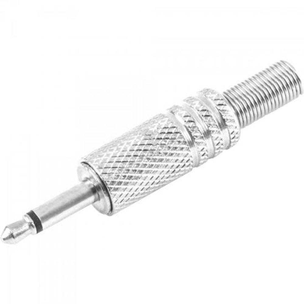 Plug P2 Mono Níquel Com Mola PGPD0005 Prata Storm - PCT / 50 [F002]