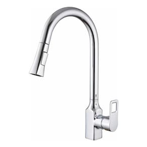 Torneira de cozinha extrai água quente e fria de cobre