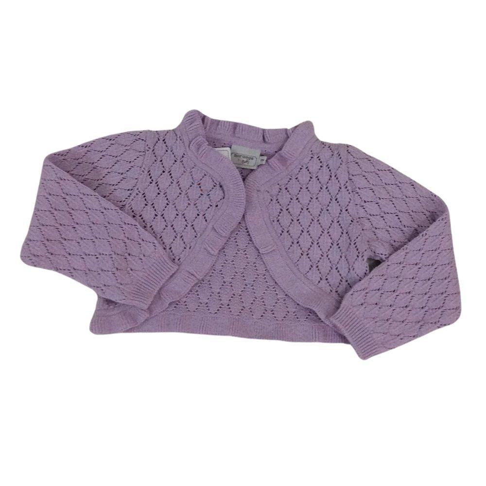 Bolero Tricot Fem Noruega Lilas