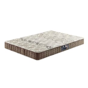 Colchão Casal Espuma Charleston D28 138x188x14 Bordado Marrom