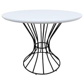 Mesa De Jantar Fendi 120 Preto-branco