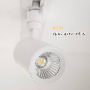 Spot para Trilho Neo Branco d6.9cm l10cm a14.2cm 1x10w 2700k 850lm