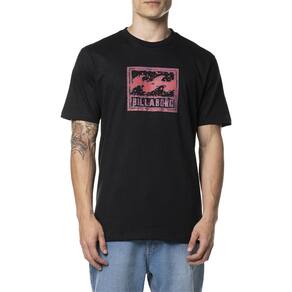 Camiseta Billabong Crayon Wave WT24 Masculina Preto