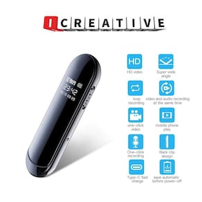 160 graus 1080p 256GB Smart HD Video Pen