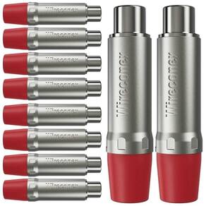 Plug Rca Fêmea Nickel Plt Wc 1222 Fl Rd Ni Wireconex 10 Unidades - Pç / 10 [F108]