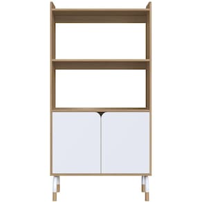 Armario Alto 2 Portas 157x80 cm 27996 Hanover Branco Artesano