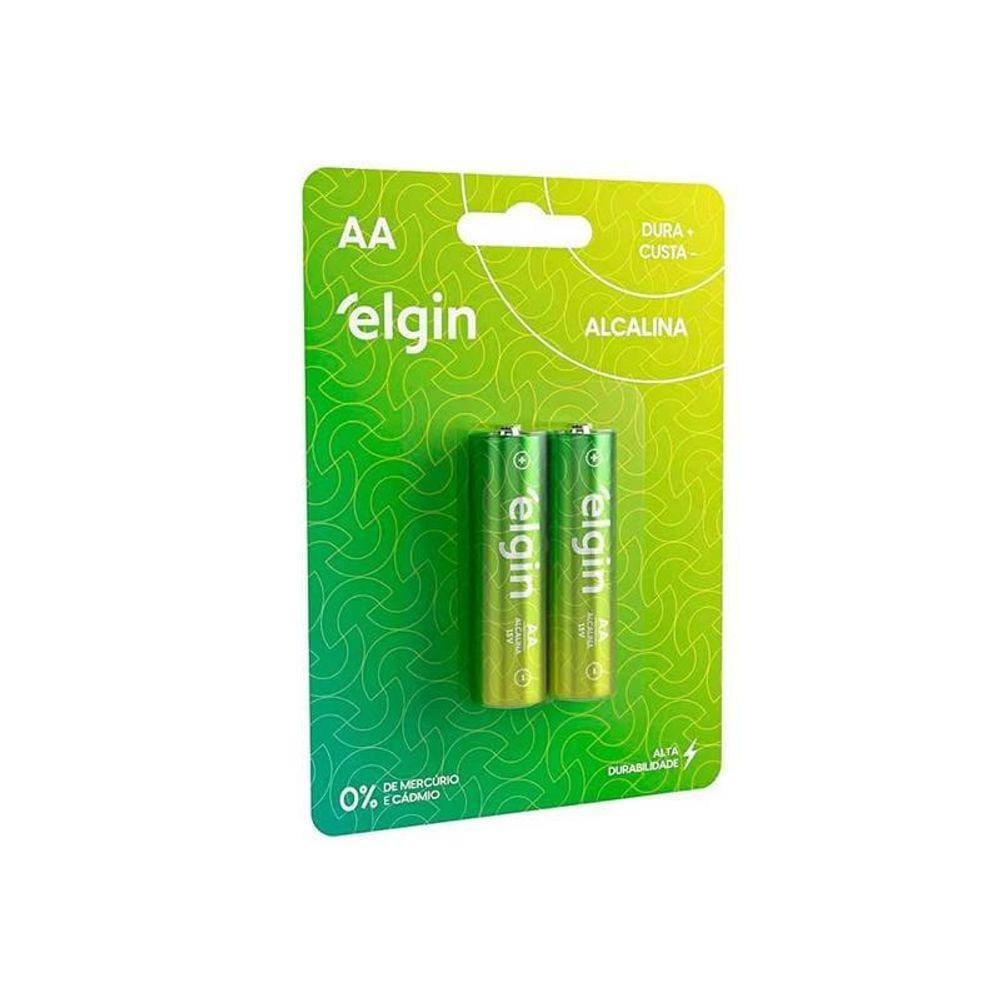 Pilha Alcalina Aaa2 Elgin Cartela Com 02 Unidades - Pç / 2 [F108]