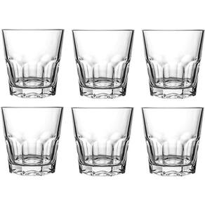 Jogo de 6 Copos em Vidro 250ml A8,6cm Dynasty