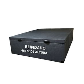 Cama Box Baú Casal - Corino Linho Blindado / Reforçado