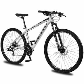 Bicicleta Aro 29 KRW Alumínio Shimano TZ 24 Velocidades Freio Hidráulico Suspensão Mountain Bike KR8