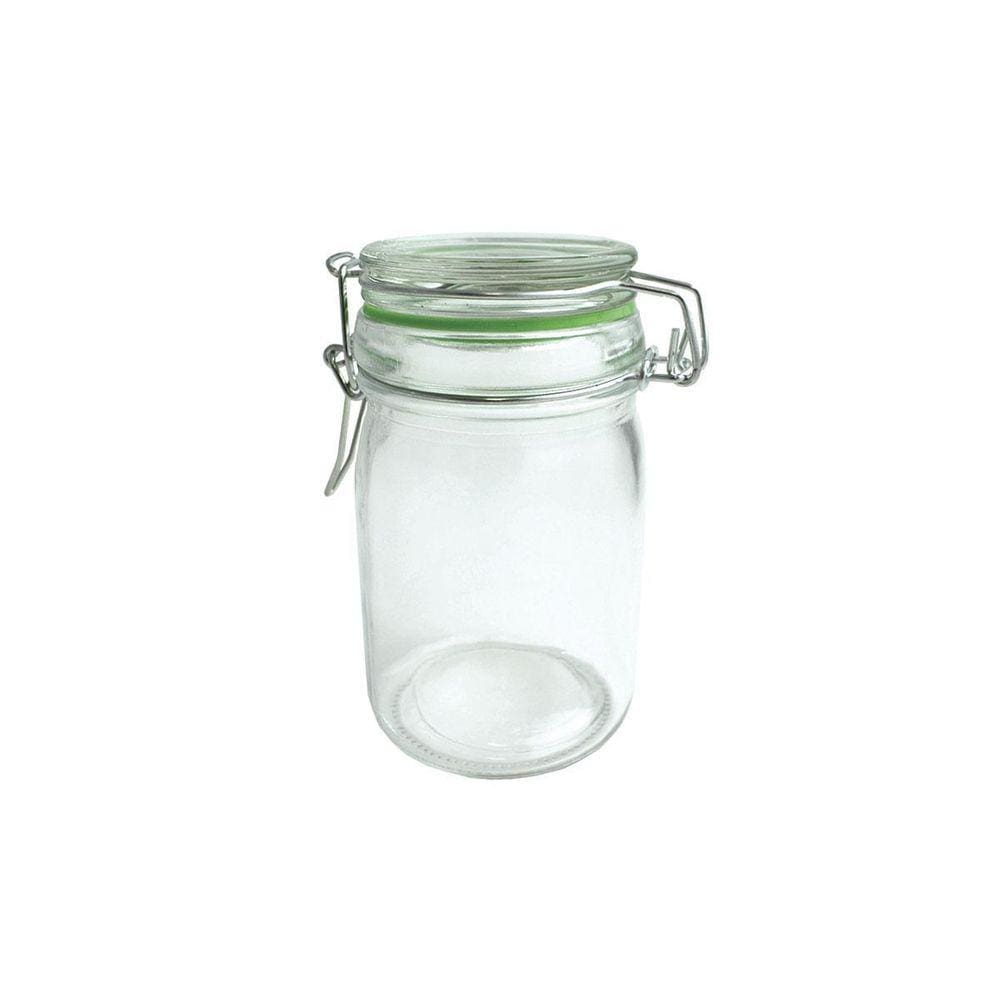 Conjunto De Seis Potes Hermeticos Vidro Com Trava - 250 Ml