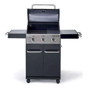 Churrasqueira Americana A Gás Black Inox - 3 Queimadores