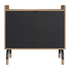 Armario 2 Portas 78x80 cm 27997 Hanover Nero Artesano