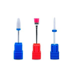 Kit 2 Brocas De Cerâmica Unhas De Gel + 1 Broca De Limpeza
