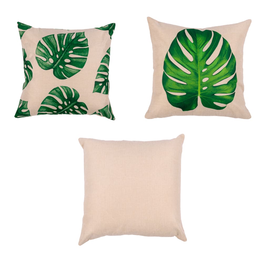 Kit de 3 Almofadas Vizapi 44x44cm Linen