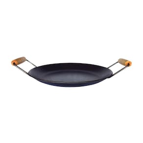 Chapa Disco Arado Aço Carbono Bifeteira Alça Madeira 33cm