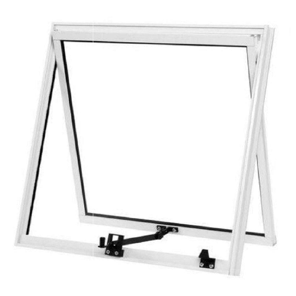 Vitro Maxim Ar de Alumínio 80 x 80 Linha Modular Vidro Mini-boreal Branco