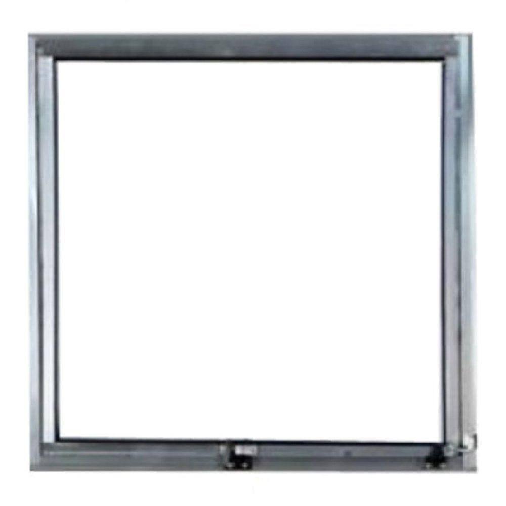 Vitro Maxim Ar de Alumínio 60 x 60 Linha Modular Vidro Mini-boreal Cinza