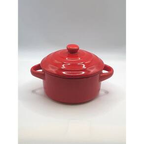 CACAROLA DE PORCELANA FARM VERMELHA 14,5x9x11,5cm