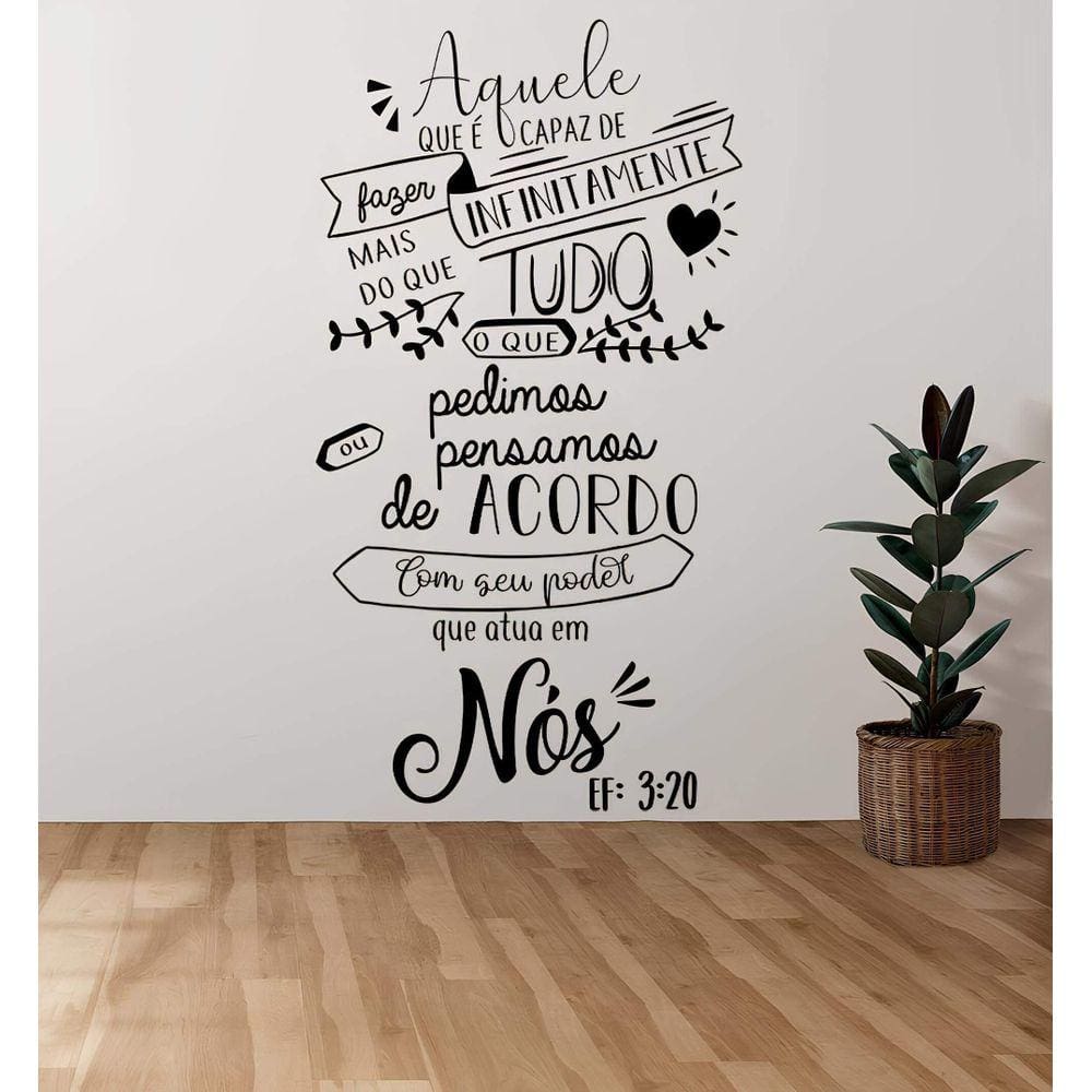 Adesivo De Parede Efesios 3:20