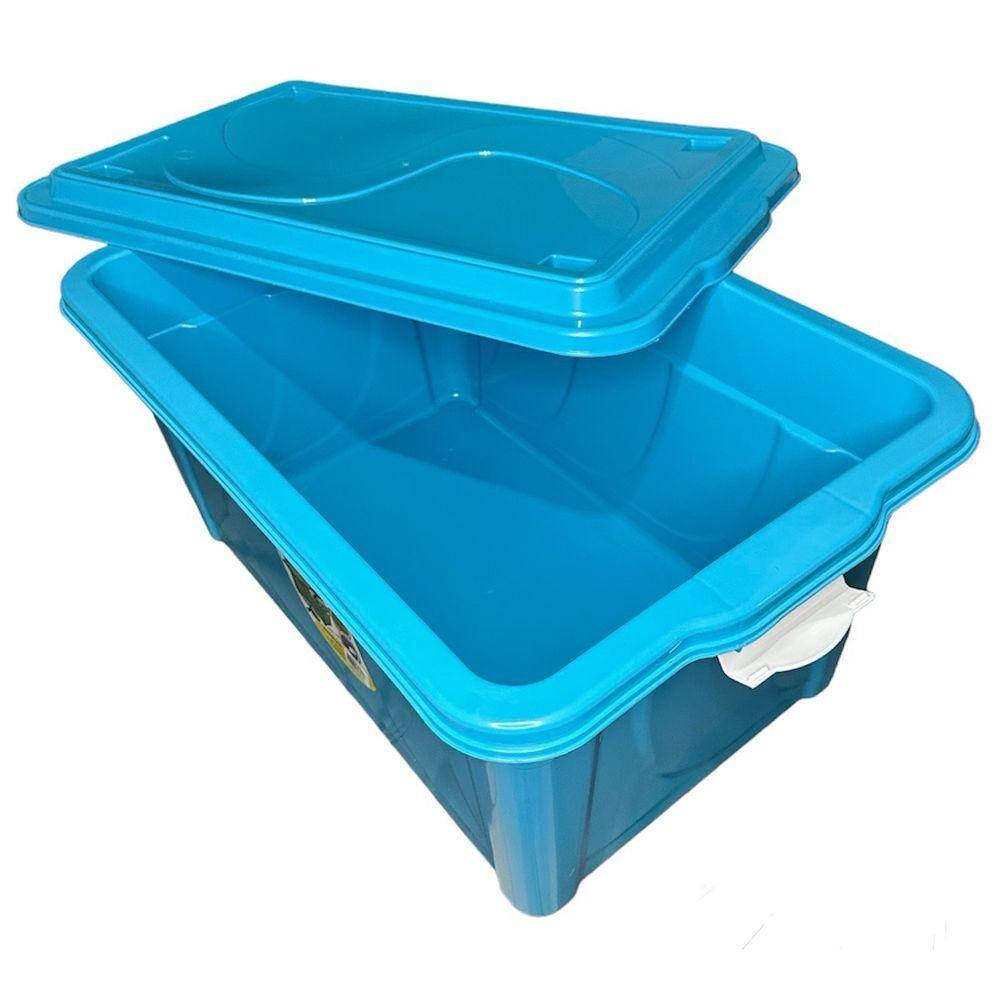 Caixa Organizadora Azul 60 Litros Multiuso | Casas Bahia