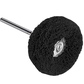 Escova Polir 25Mm Nylon Grão 400 Haste 2.35Mm Micro Retífica