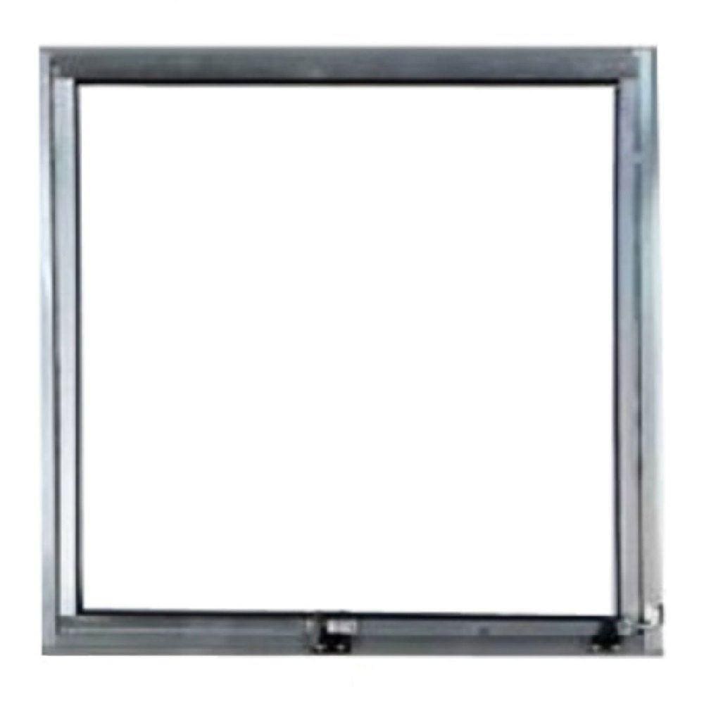 Vitro Maxim Ar de Alumínio 80 x 80 Linha Modular Vidro Mini-boreal Cinza