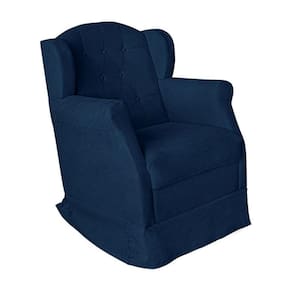 Poltrona Cadeira Amamentação Balanço Conforto Suede Manuela