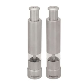 Conjunto De 2 Moedores Para Sal E Pimenta Em Aço Inox 14 Cm Get Together Brabantia