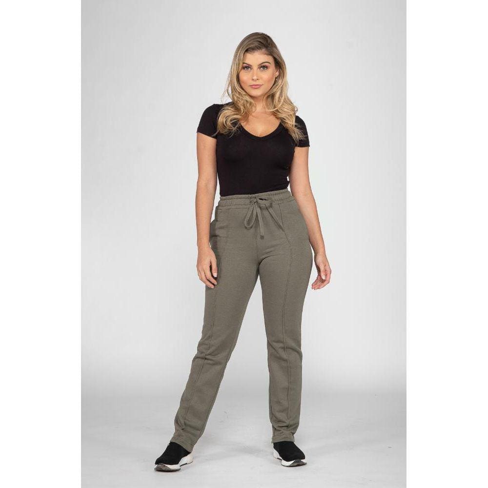 Calça 7860 Verde Moletom Bella Canvas [F075]