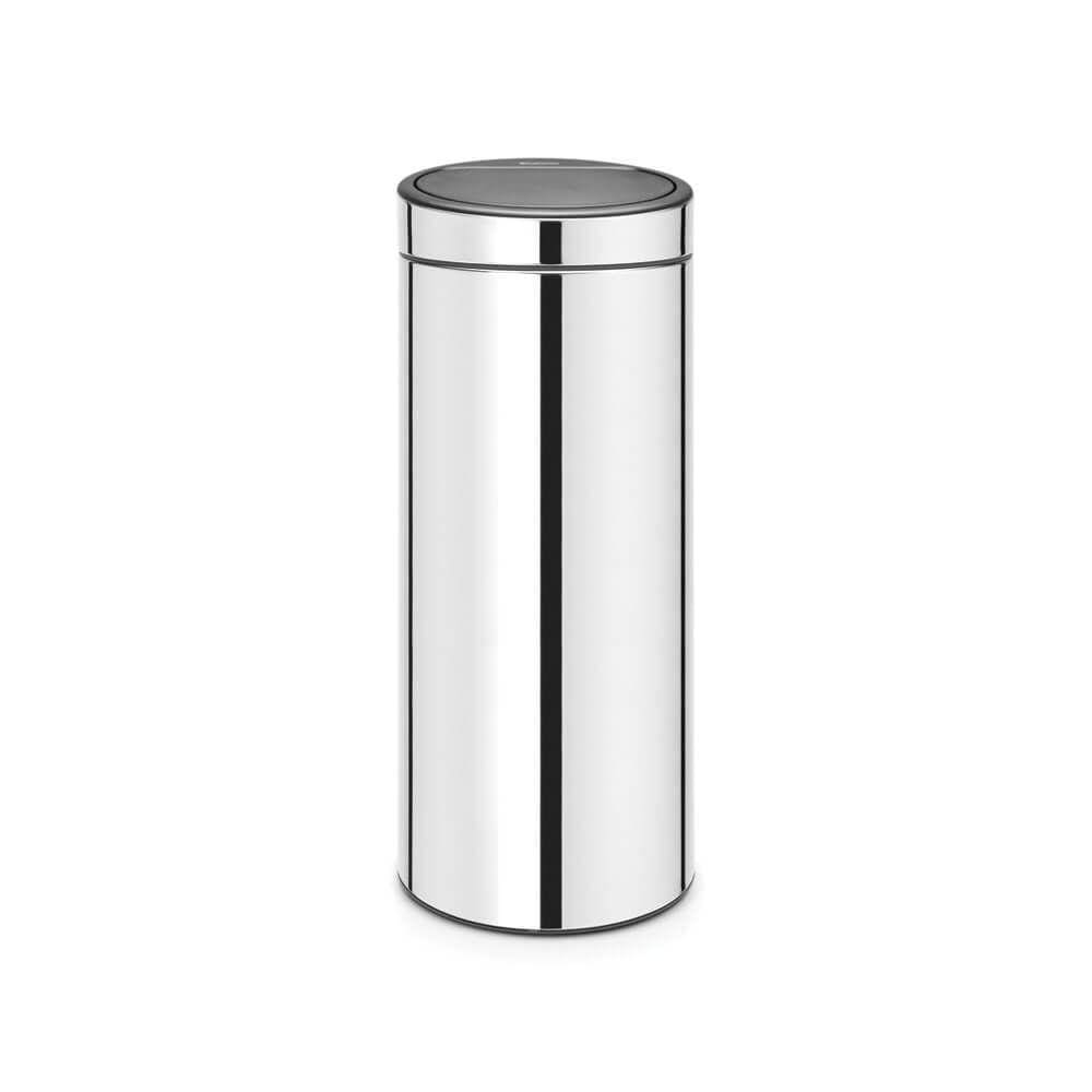 Lixeira Em Aço Inox New Touch Bin 30 Litros Brabantia