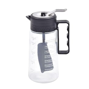Molheira Em Vidro Para Saladas 500ml Kenya Preta