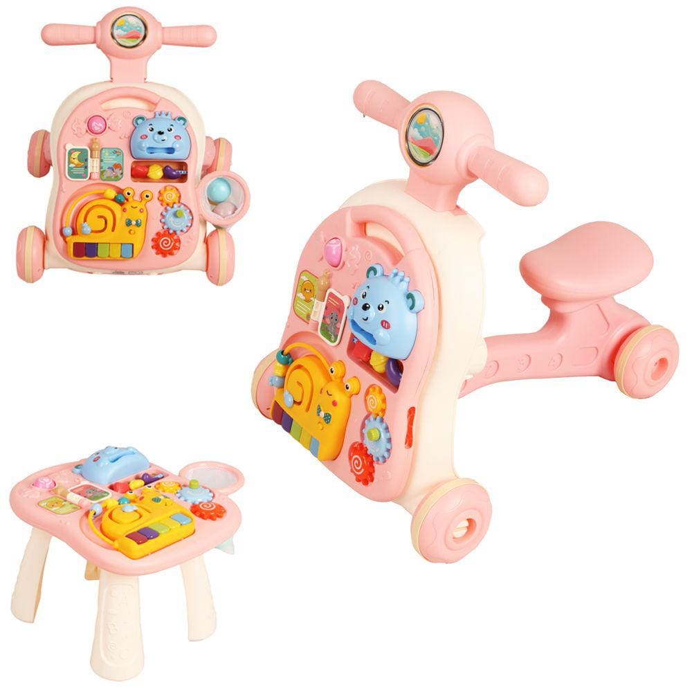 Andador Didático de Empurrar Infantil 3 em 1 Centro de Atividades Brinquedo Educativo - Baby Style