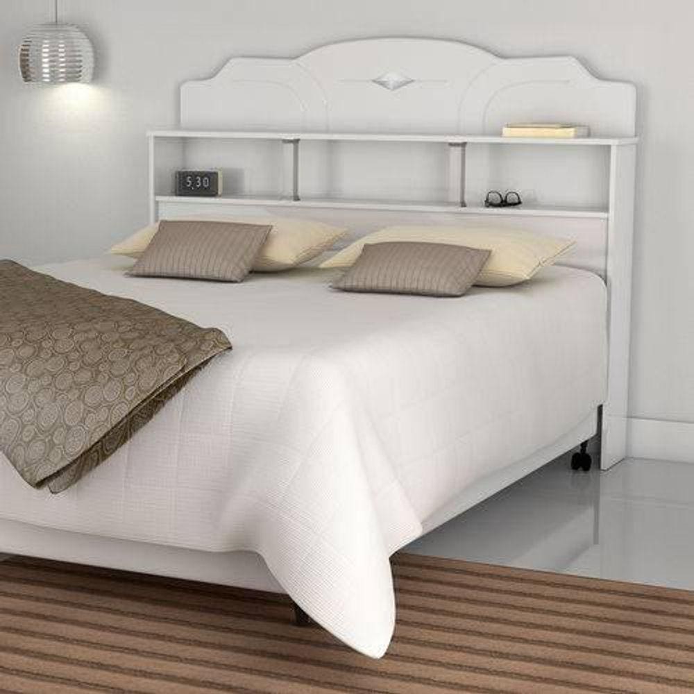 Cabeceira Box Queen Estrela Branco Vitamov