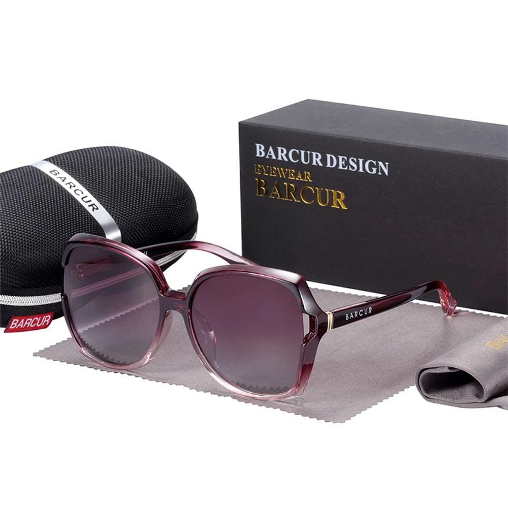 Óculos Feminino Grande Barcur Polarizado Purple ( Roxo )