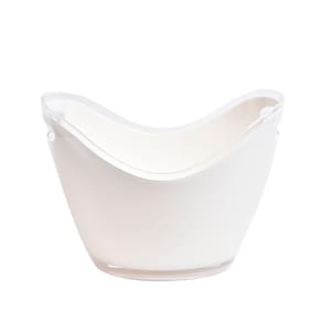 Champanheira Oval Em Acrílico 7,5 Litros Kenya Branca