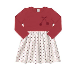 Vestido Manga Longa Molecotton Infantil Alakazoo Ref. 67928