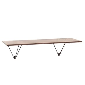 Prateleira Multiuso Space Dupla Aço Corten/Preto