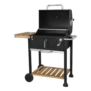 Churrasqueira American Bafo Carvão 104x103x65cm Mesa Madeira