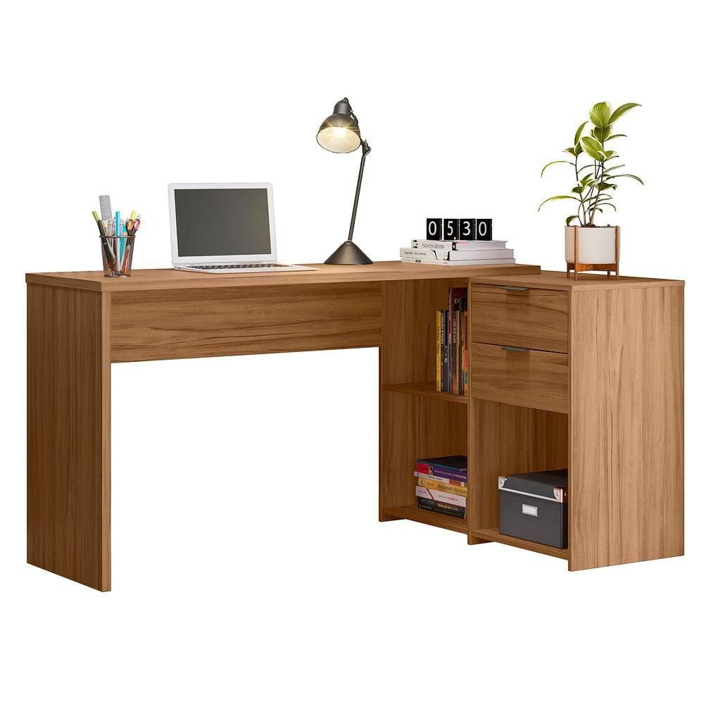 Mesa de Escritório com 2 Gavetas Office Notável NT 2060 Freijó