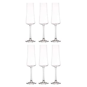 6 Taças Para Champanhe Xtra Em Cristal 210ml Bohemia