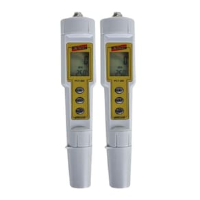 Kit 2 Medidor Ph Digital Condutividade Elétrica Eletrodo Ec Temperatura Hold Pct-200 Portátil Instrutherm Estojo