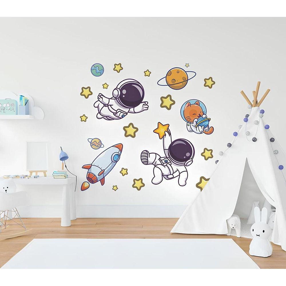 Adesivo De Parede Astronauta Mod15