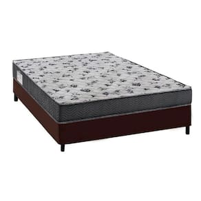 Cama Box Viúva: Colchão Espuma Ortobom D33/EP Anatômico Fort Tech ISO 100 + Base CRC Courano Brown(128x188)