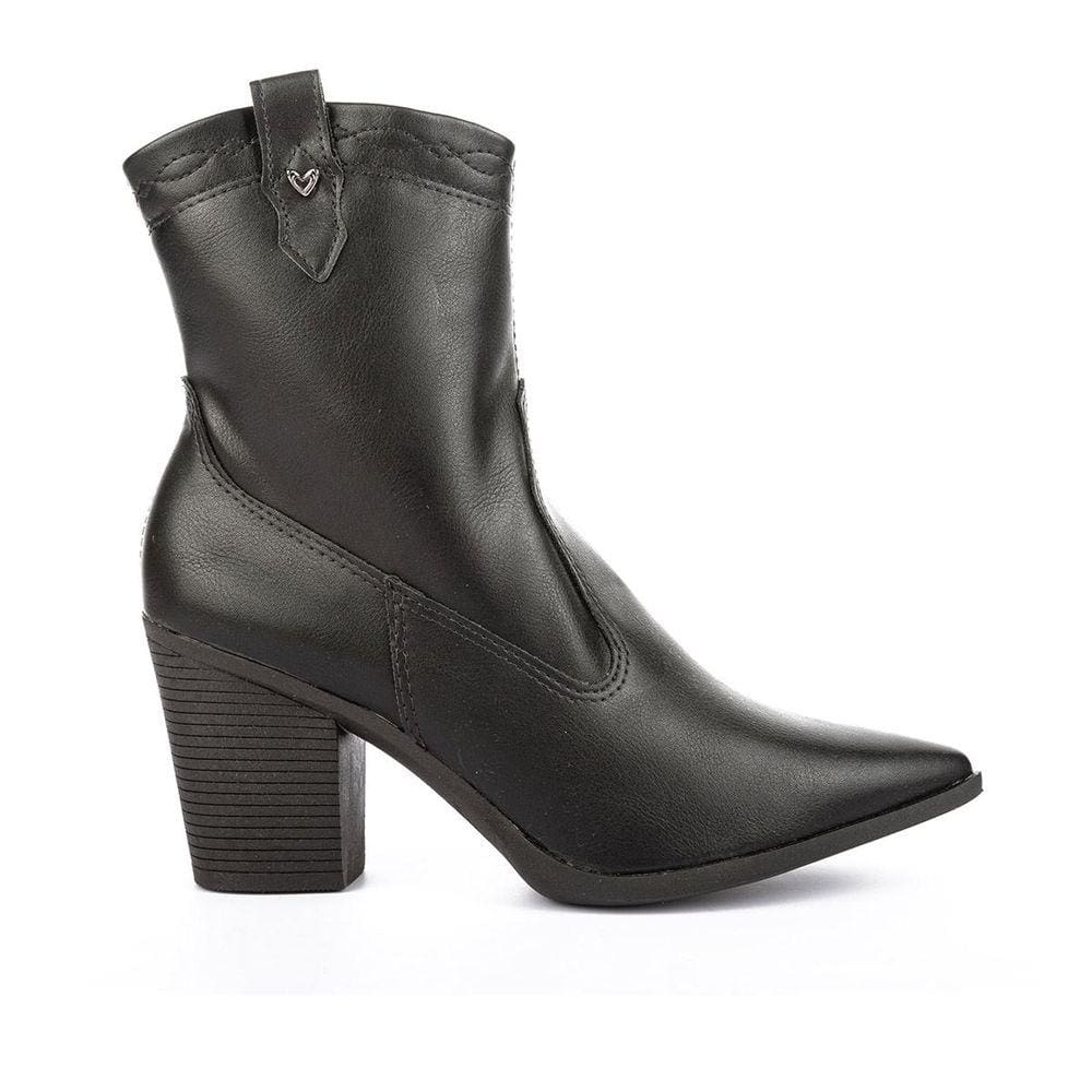 Bota Feminina Mississipi Country Cano Baixo Salto Bloco Preto